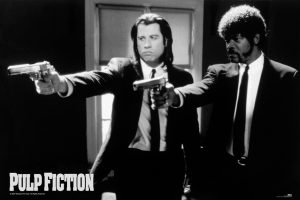 Pulp Fiction - Black and White Guns